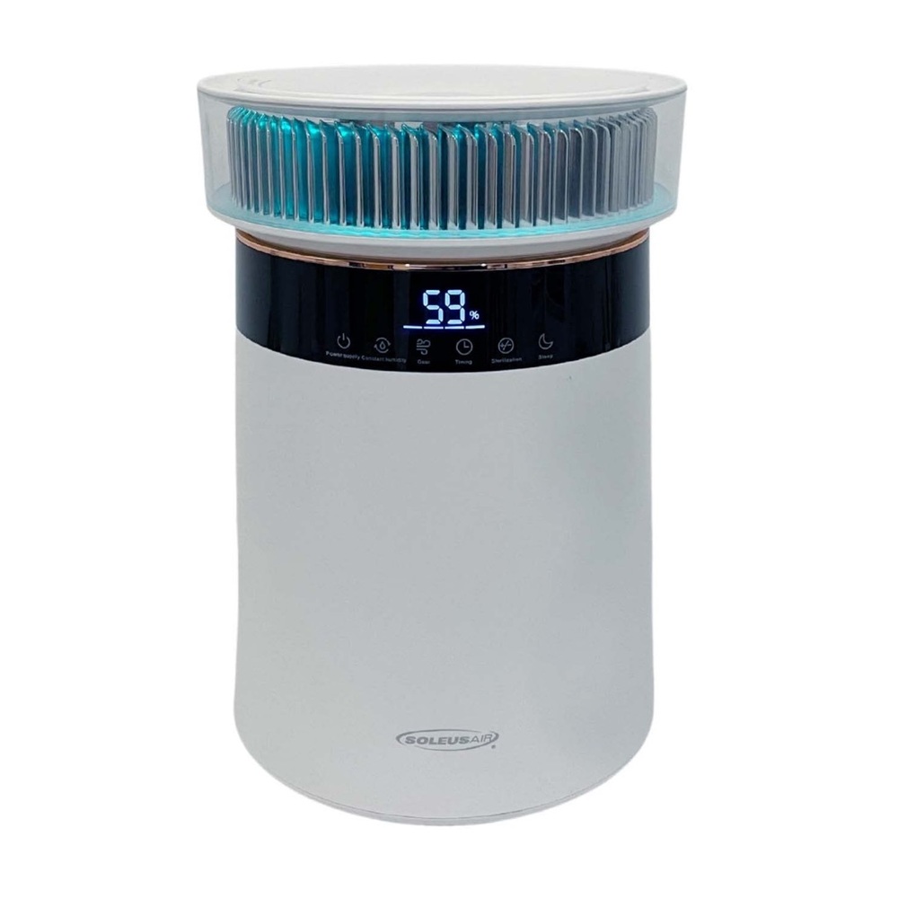 Soleus Air Hydro-Pure Air-Purifying Humidifier | Quiet Cool Mist Humidifier
